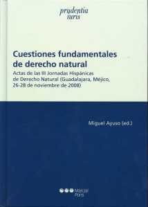 Cuestiones fundamentales de derecho natural