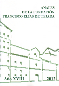 Anales Fundación Elías de Tejada 2012