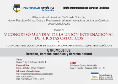Invitación V Congreso Mundial de la UIJC