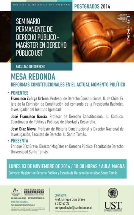 Cartel Santiago de Chile 03 noviembre 2014