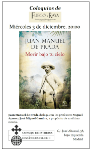 Morir bajo tu cielo. Madrid 3 diciembre 2014