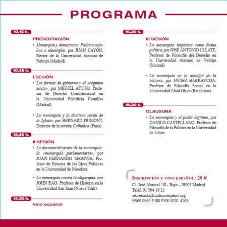 LII Reunión de Amigos de la Ciudad Católica. Madrid, 11 de abril de 2015