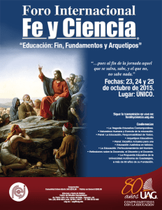 Foro Internacional Fe y Ciencia 2015