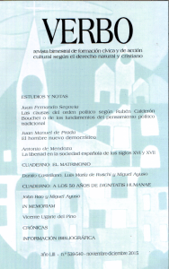 Portada VERBO nº 539-540